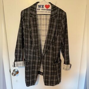 White House Black Market Plaid Blazer